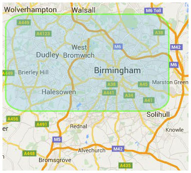 local  Mini bus service from Birmingham, West Midlands